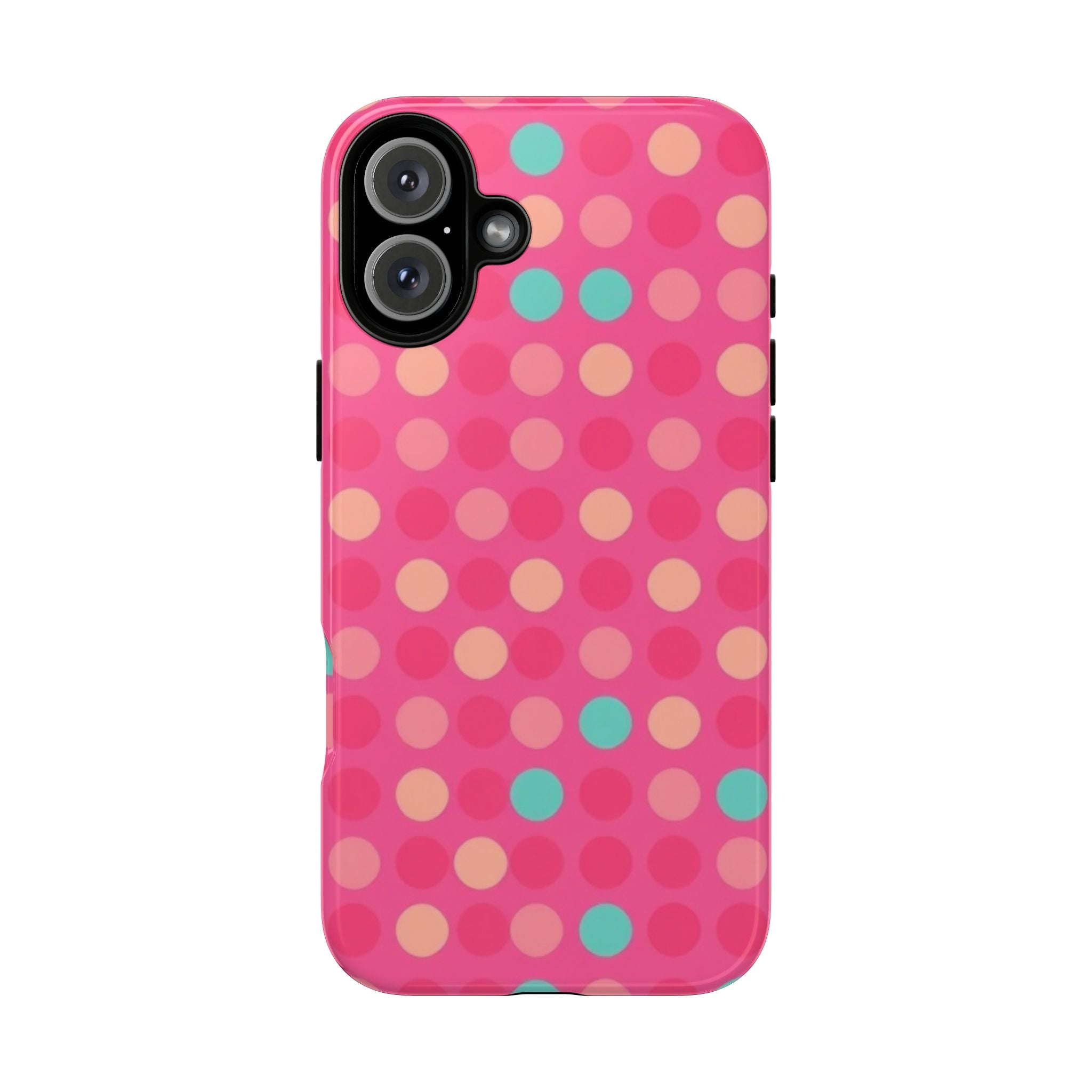 Android OR iPhone Protective Cases - Retro Polka Dots Pattern Tough Case