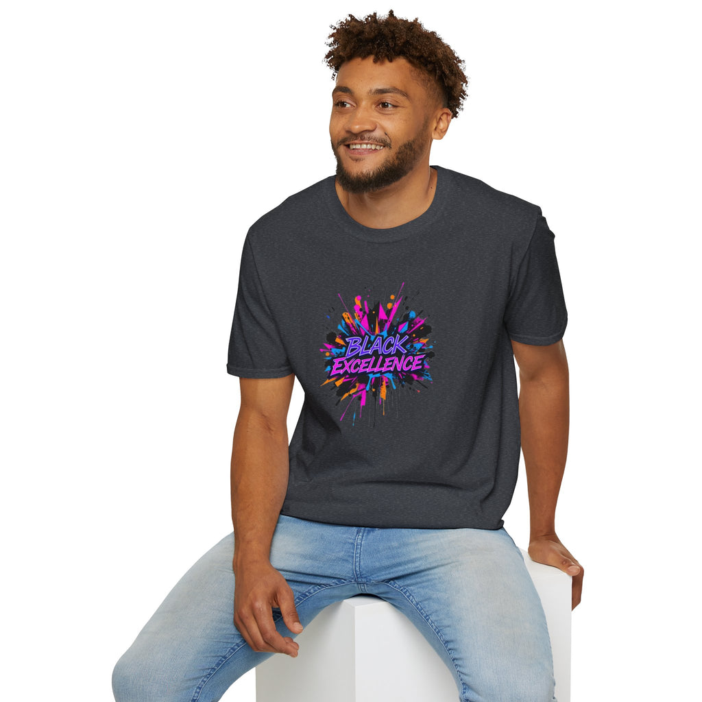 Unisex Softstyle T-Shirt - Black Excellence Graphic Tee
