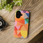Colorful Geometric Tough Phone Case for iPhone