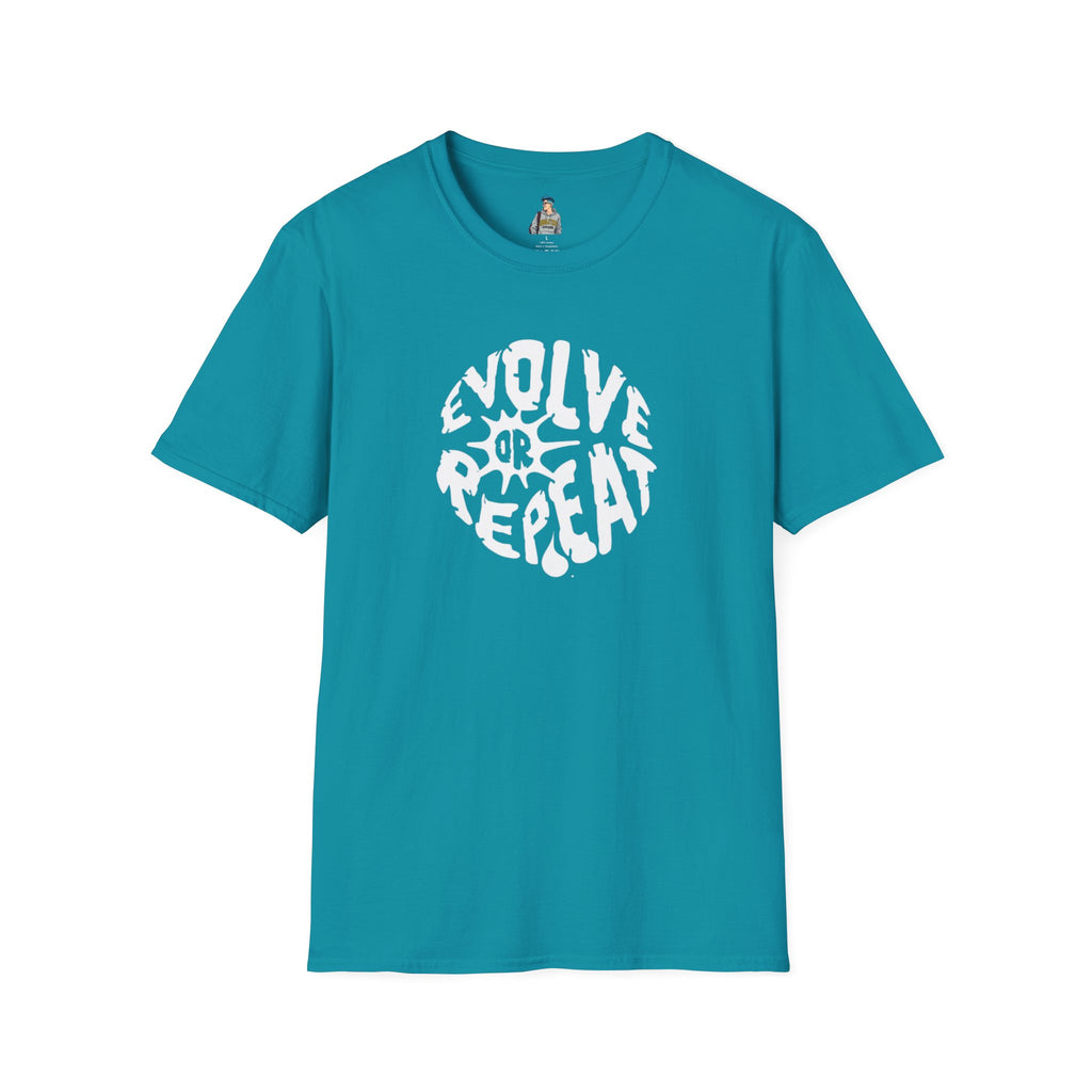 Evolve or Repeat Unisex Softstyle T-Shirt - Modern Inspirational Tee