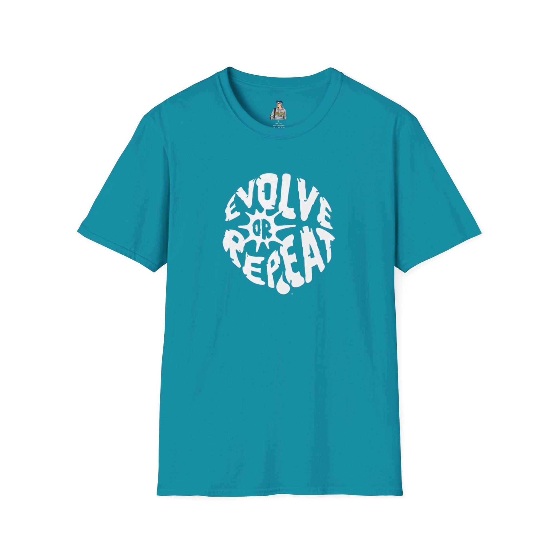 Evolve or Repeat Unisex Softstyle T-Shirt - Modern Inspirational Tee