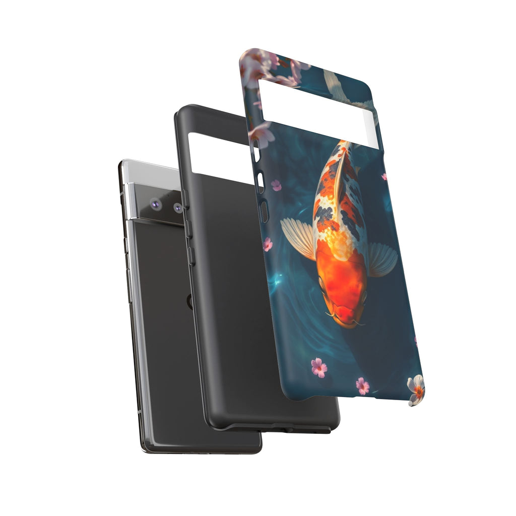 Peaceful Koi Cherry Blossom Tough Cases For Android & iPhone
