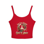 Women's Spaghetti Strap Tank Top - "Love Costs Nothing, Give It Away"