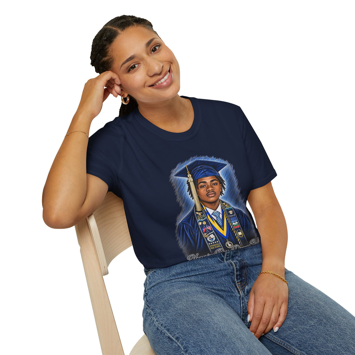 Portrait Front and Back - In Memory of Pierre Damas Bel T-Shirt
