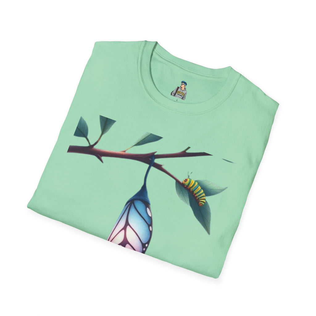 Trans Caterpillar to Butterfly Graphic T-Shirt