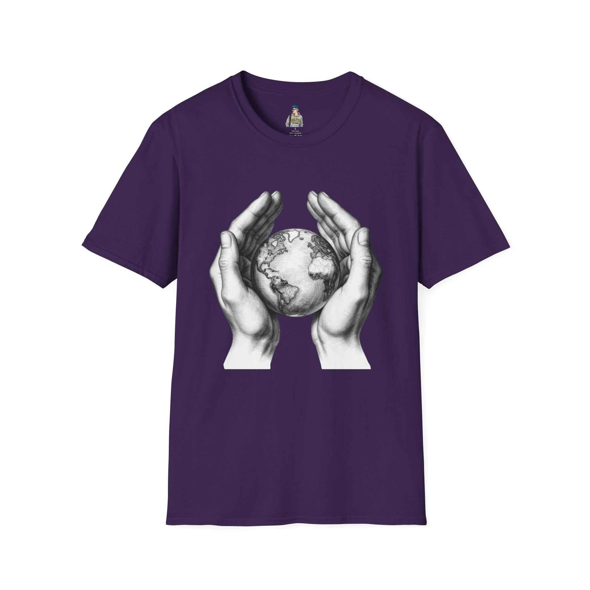 Earth in Your Hands T-Shirt — Protect the Planet Graphic Tee