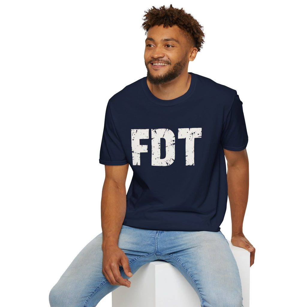 FDT Distressed Graphic T‑Shirt — Bold Statement Tee
