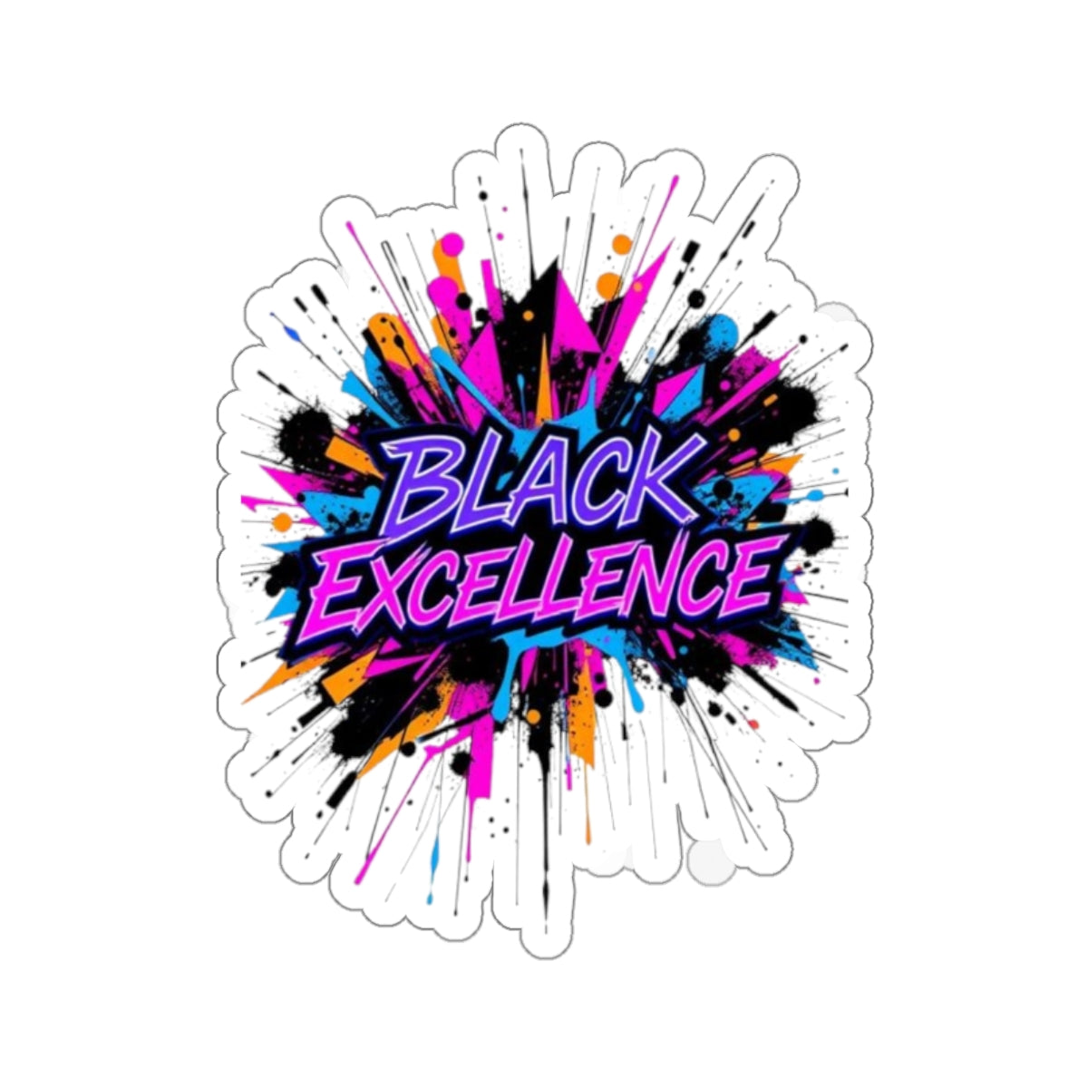Die-Cut Stickers -  Black Excellence