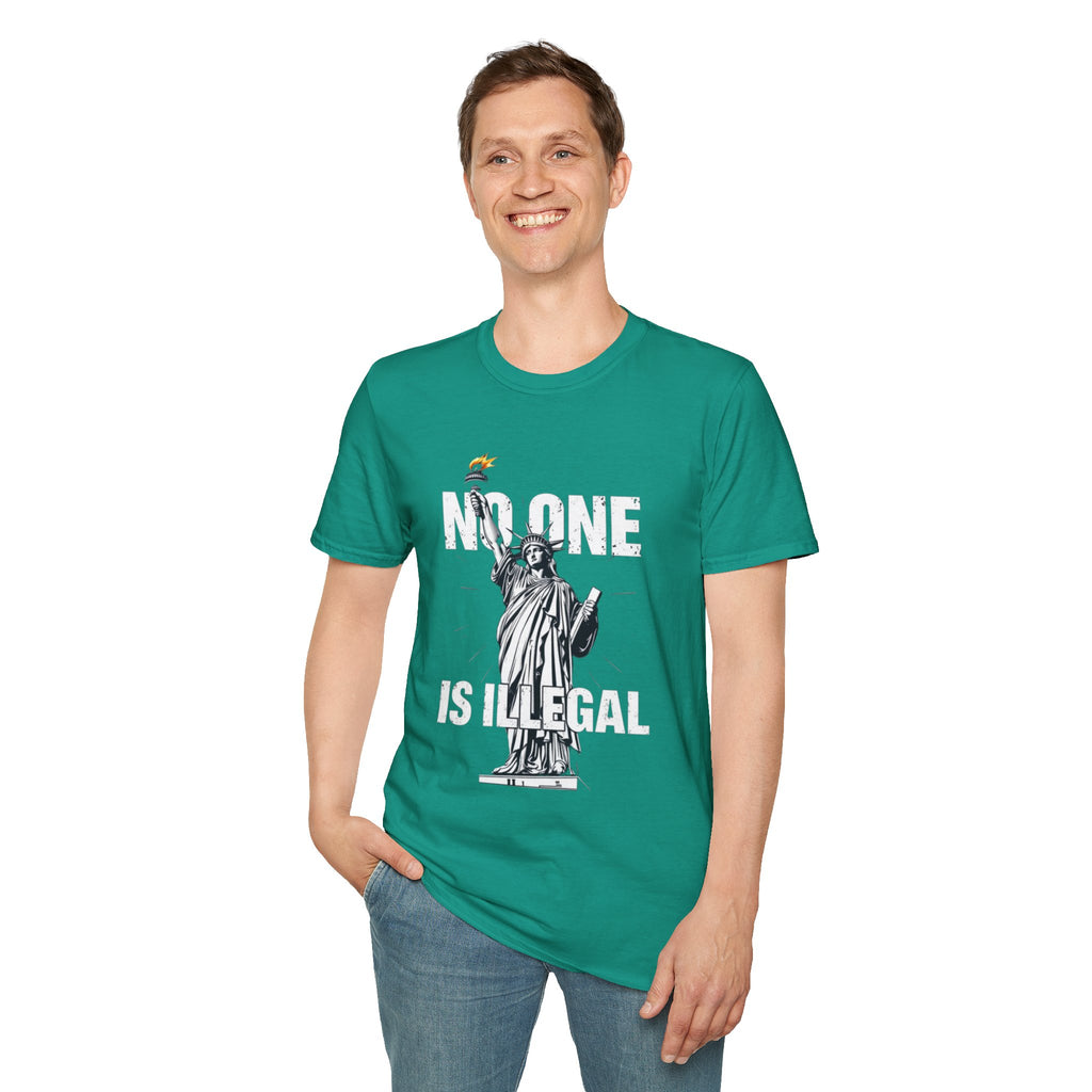 No One Is Illegal Graphic T-shirt