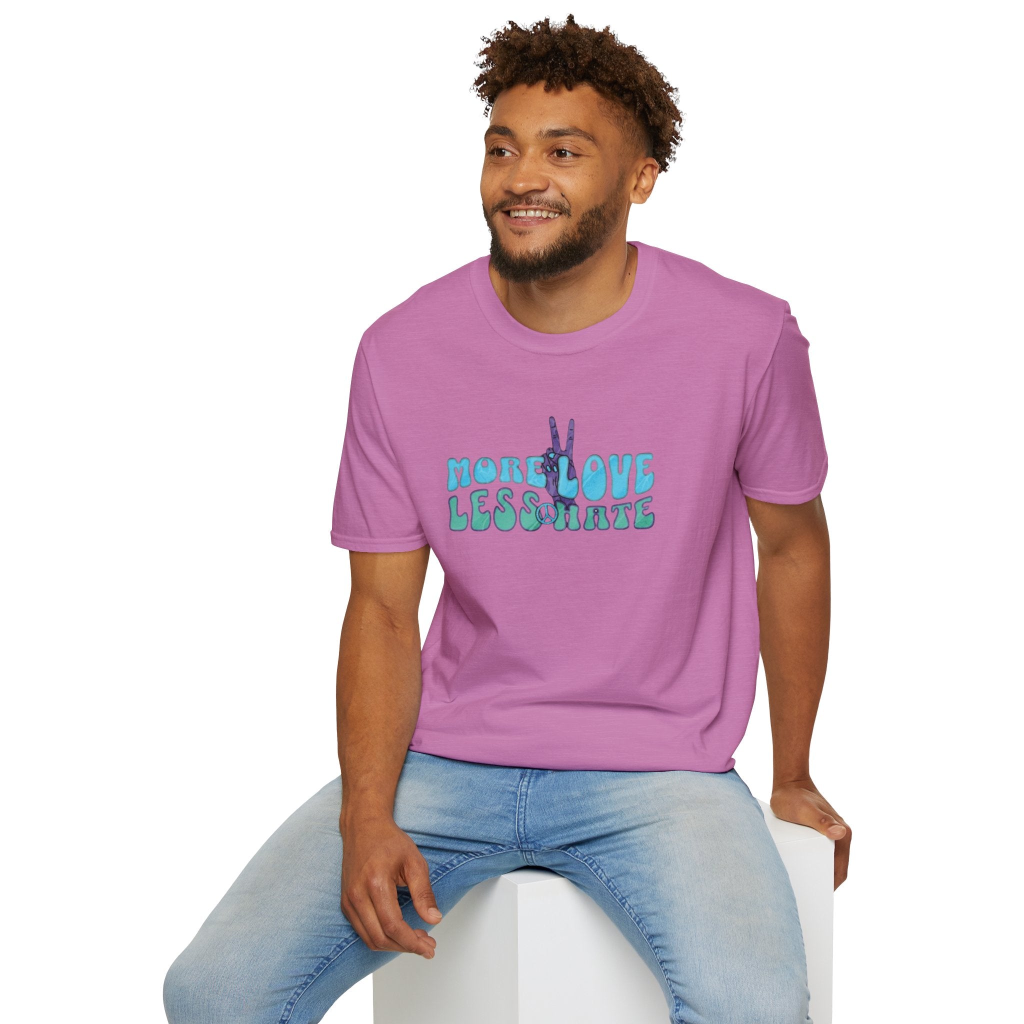 More Love Less Hate Unisex Softstyle T-Shirt