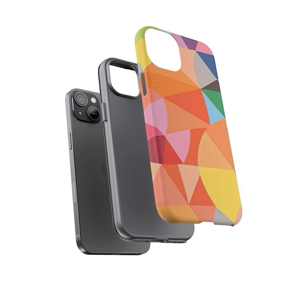 Colorful Geometric Tough Phone Case for iPhone