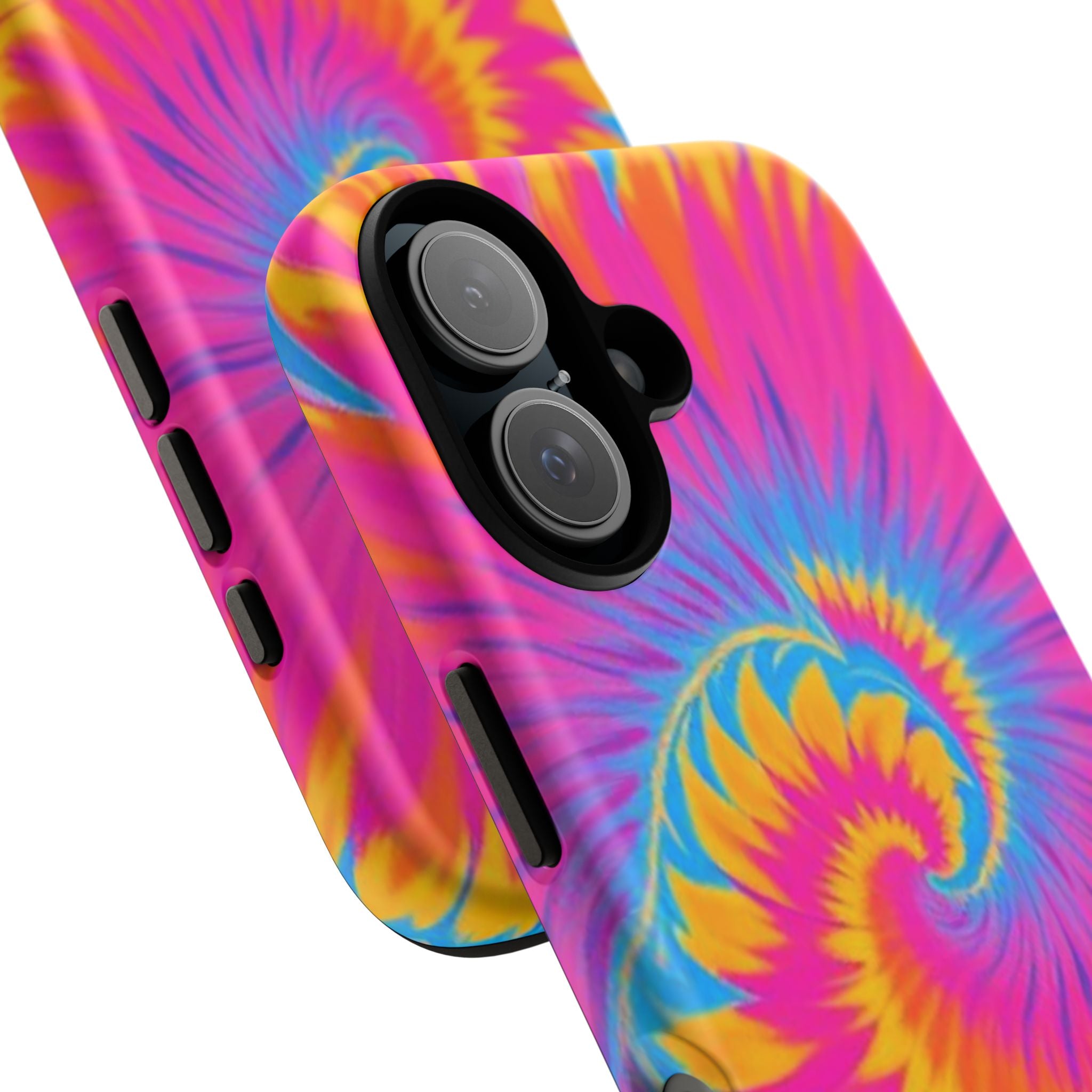 Vibrant Tie-Dye Swirl Protective Tough Case for iPhone
