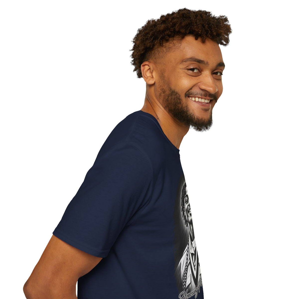 Smiling Portrait Front - In Memory of Pierre Damas Bel T-Shirt