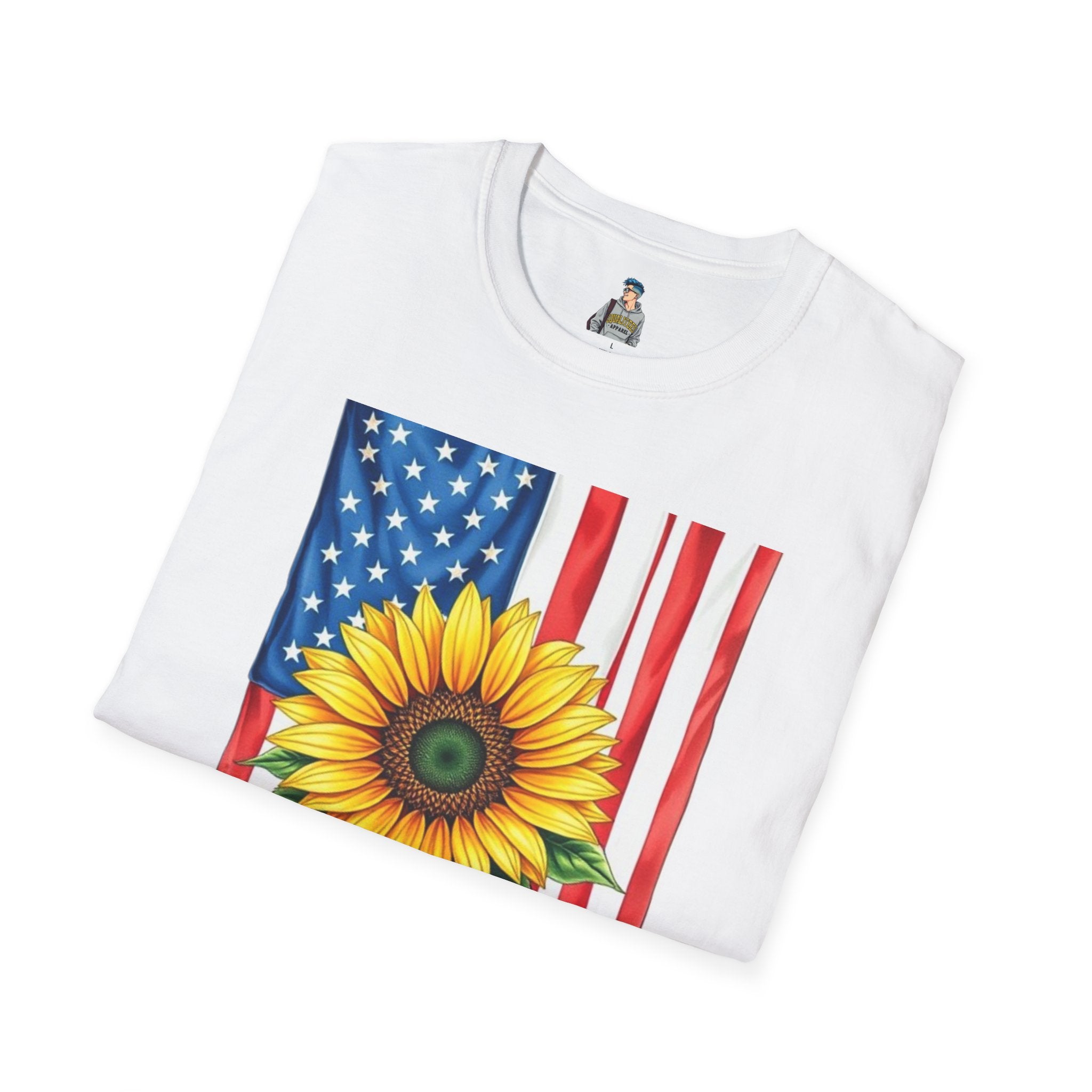 American Patriots Stand Behind Ukraine Unisex Softstyle T-Shirt