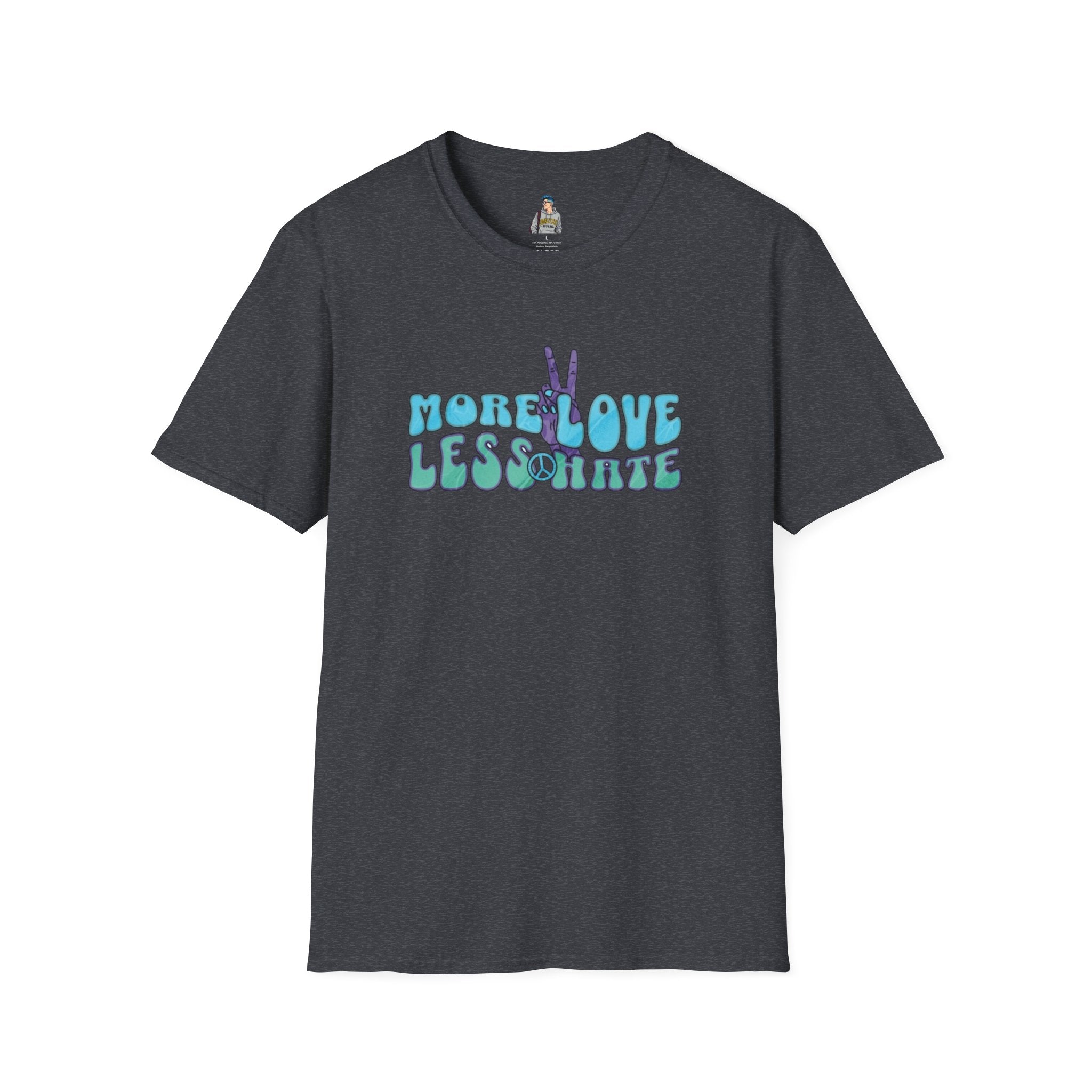 More Love Less Hate Unisex Softstyle T-Shirt