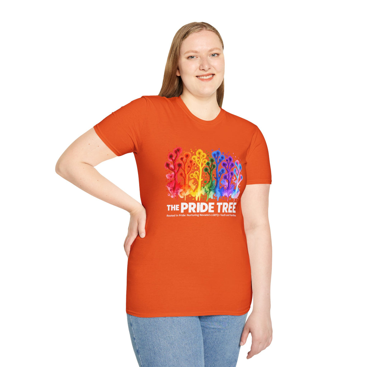 Pride Tree Las Vegas White Text T-shirt