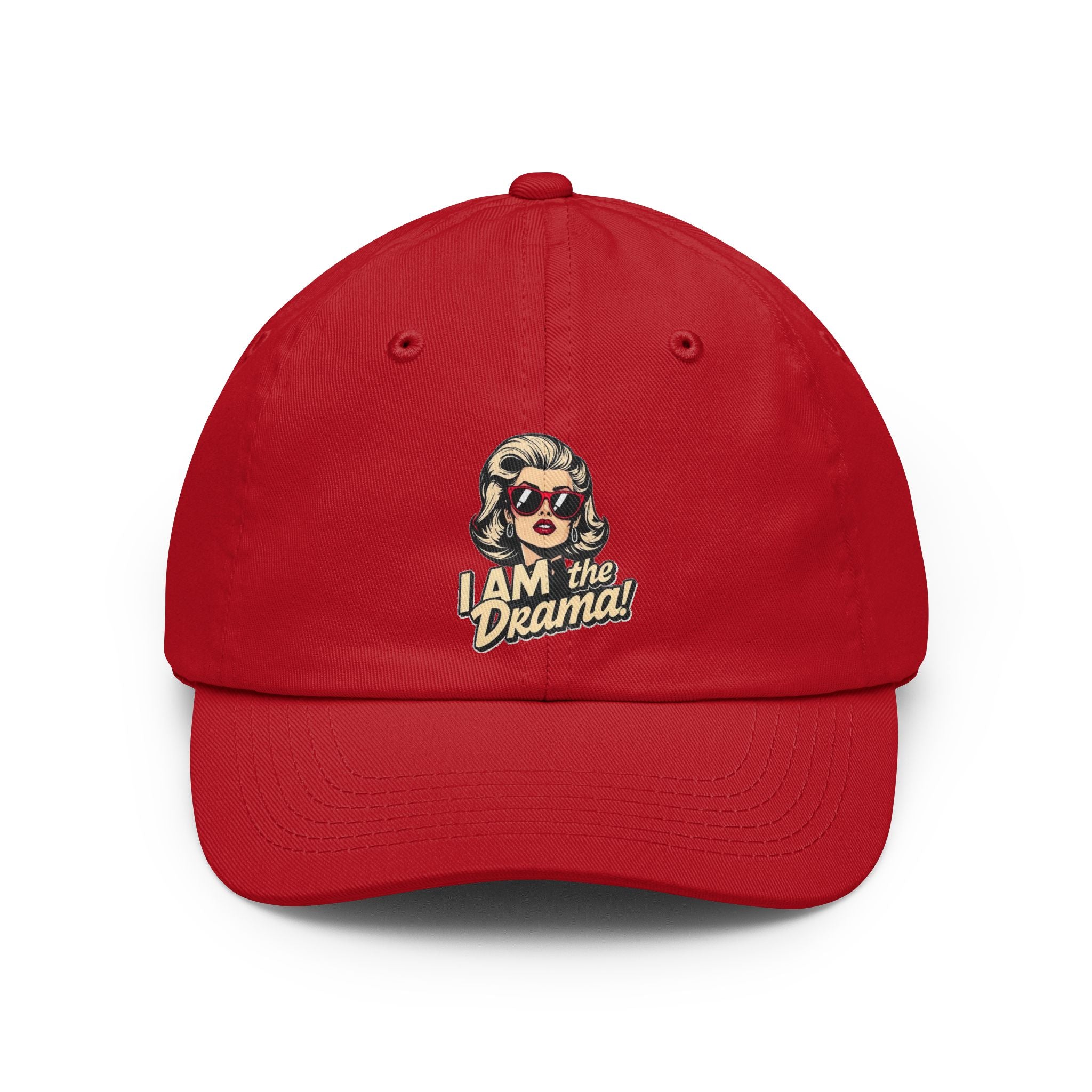 "I Am the Drama" Retro Pop Art Cap