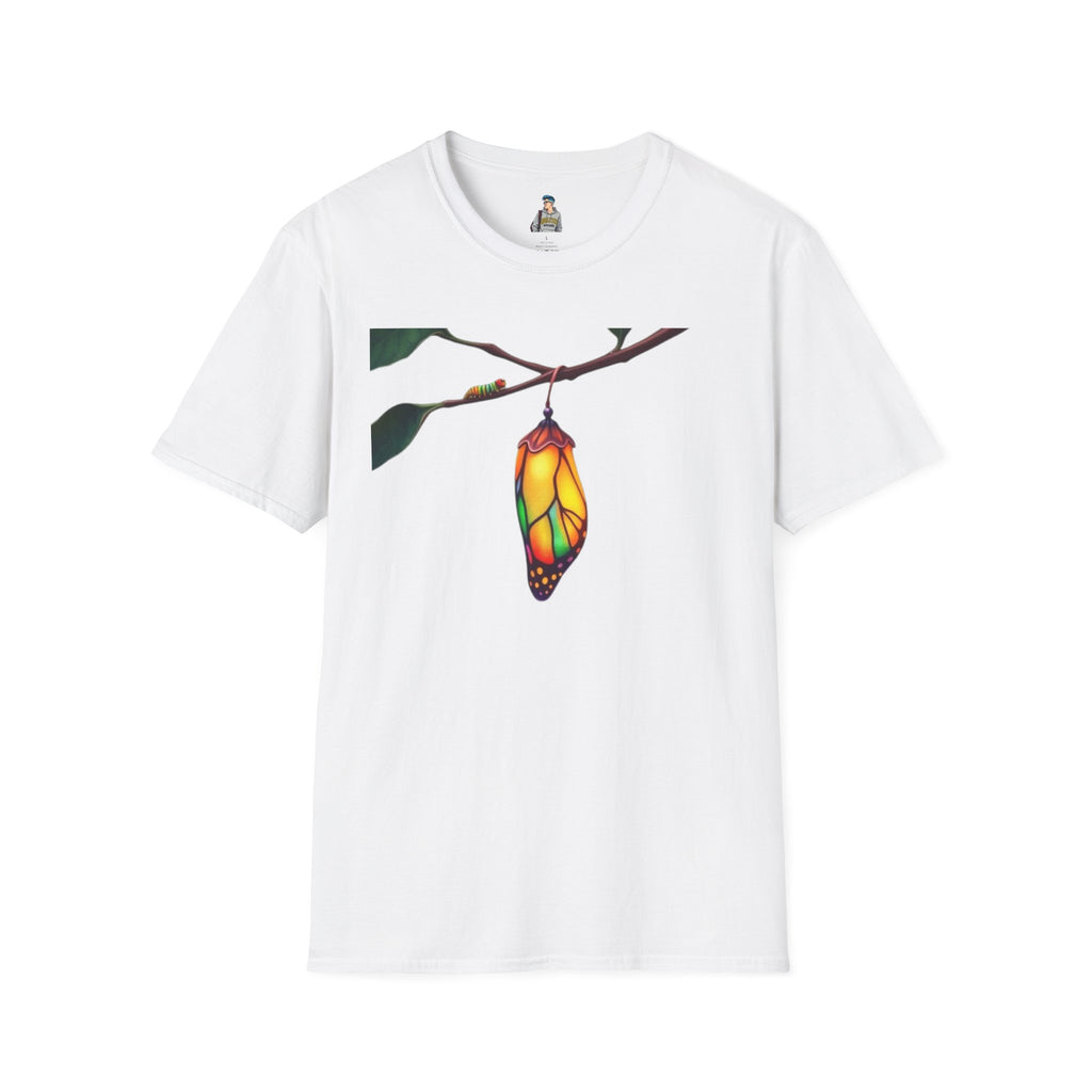 Rainbow Butterfly Cocoon Pride T-Shirt | Unisex Softstyle Tee