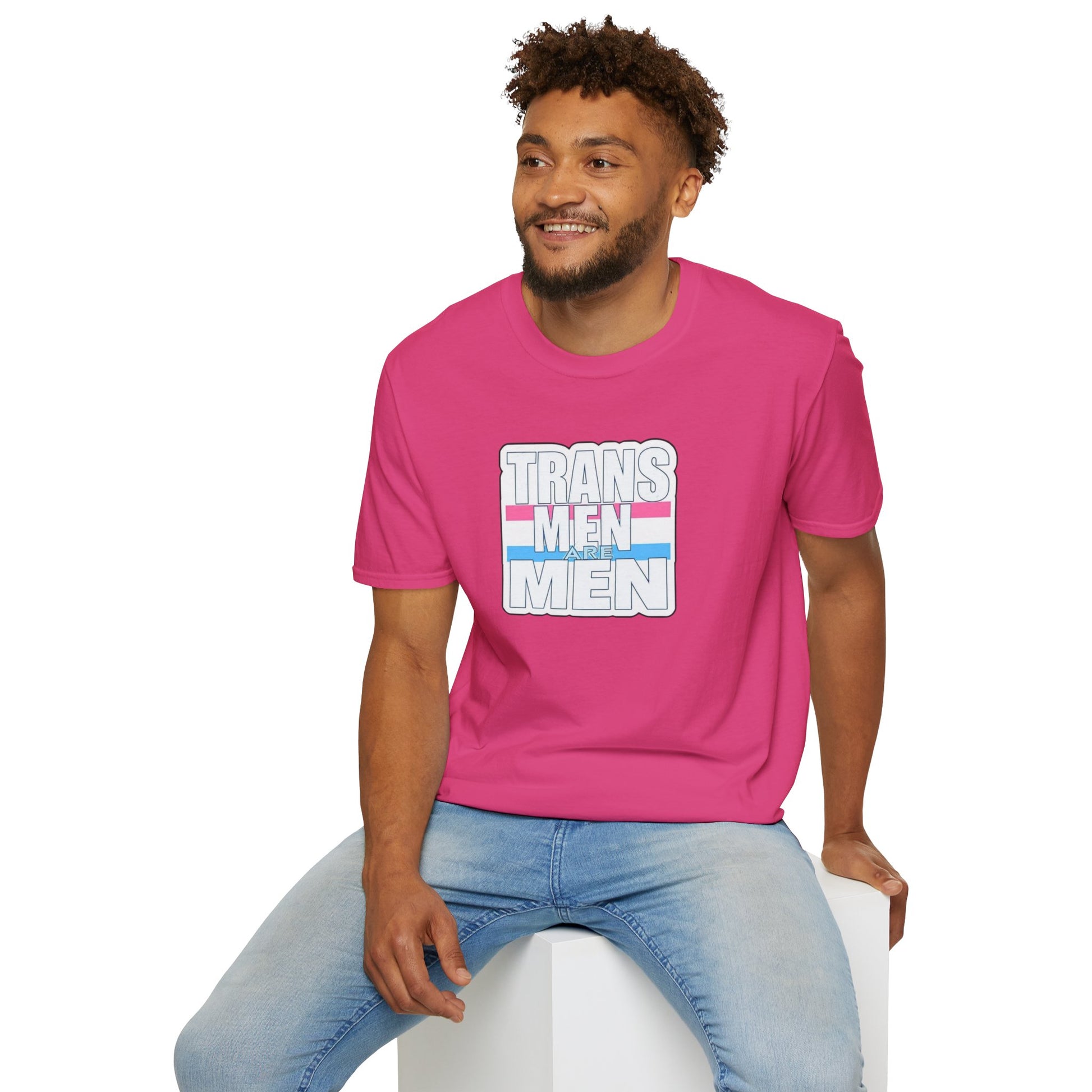 Unisex Softstyle T-Shirt - 'Trans Men Are Men' Statement Tee