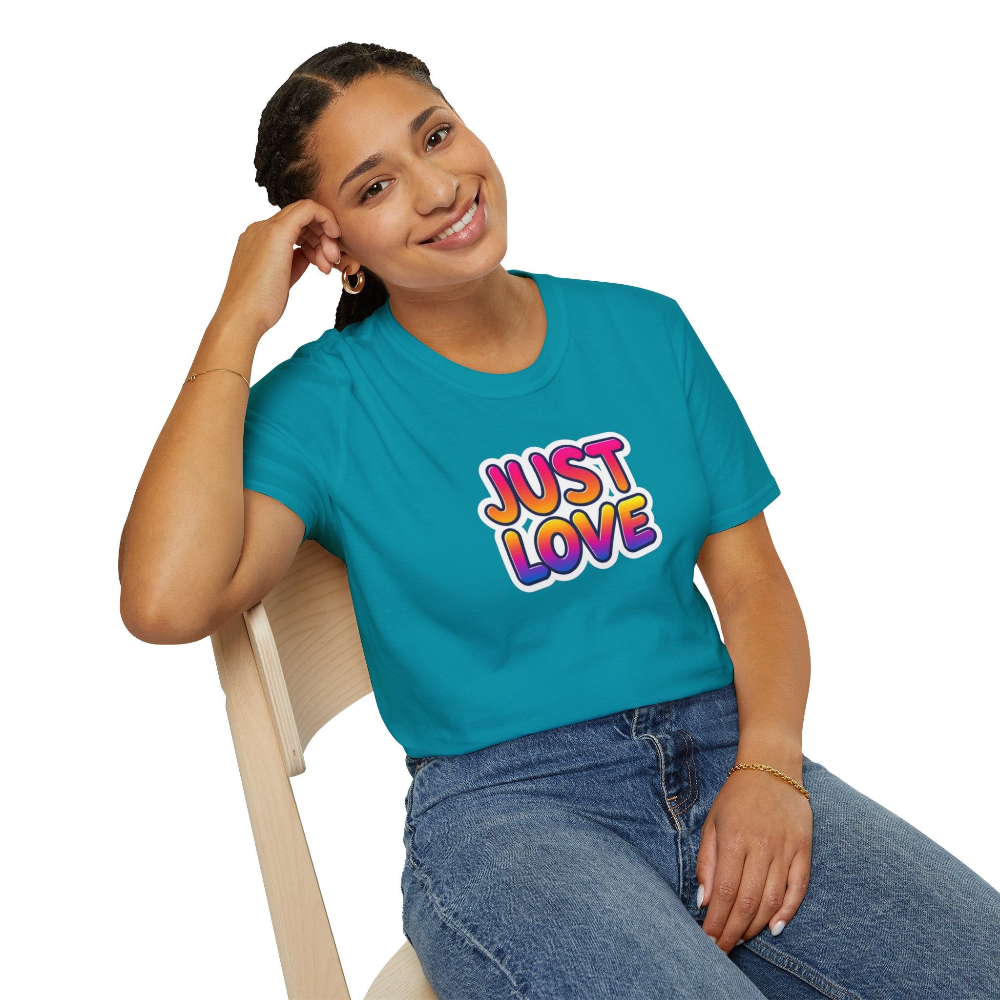 Just Love Unisex Softstyle T-Shirt | Perfect for Pride, Anniversaries, and Everyday Wear