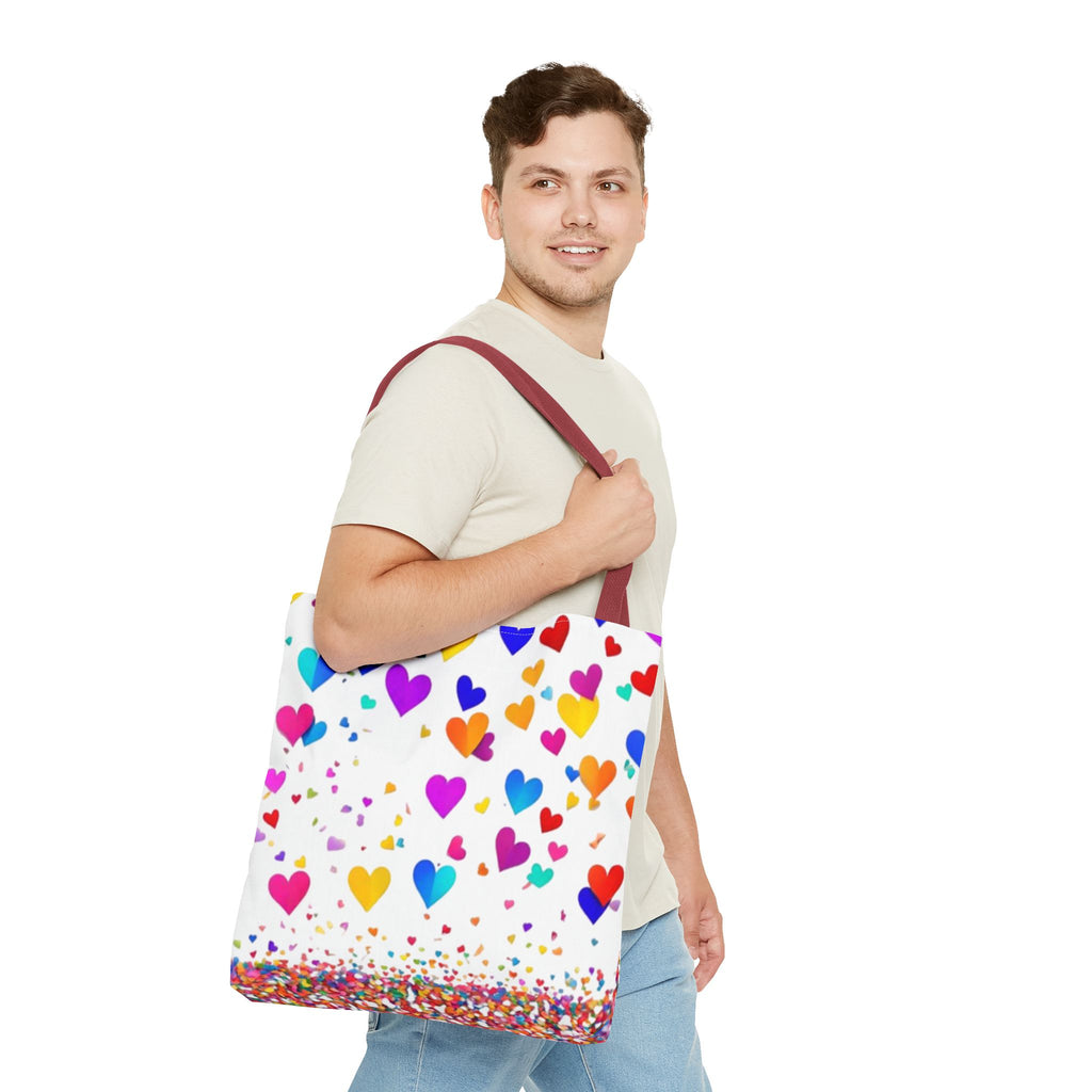 Falling Hearts Tote Bag