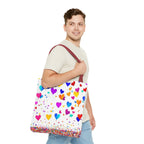 Falling Hearts Tote Bag