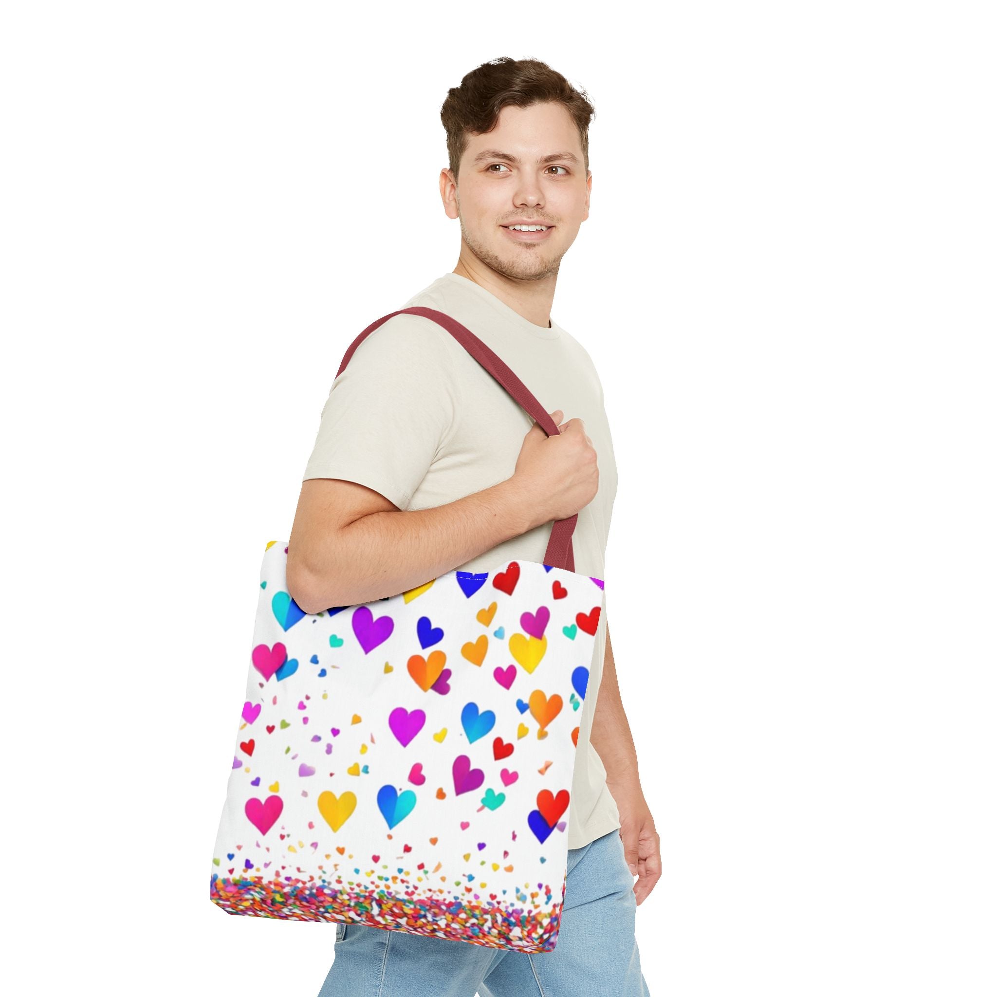 Falling Hearts Tote Bag