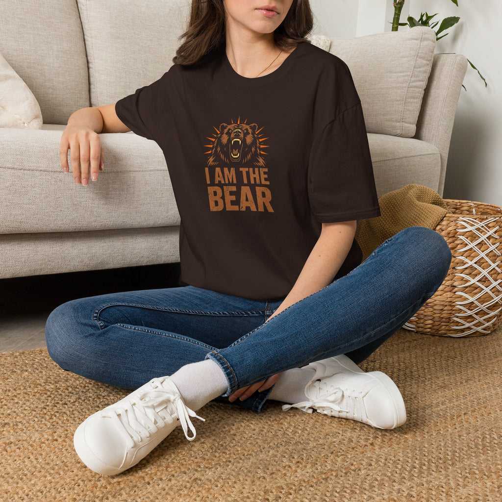 I Am The Bear, Strong Men Respect Women Unisex Softstyle T-Shirt
