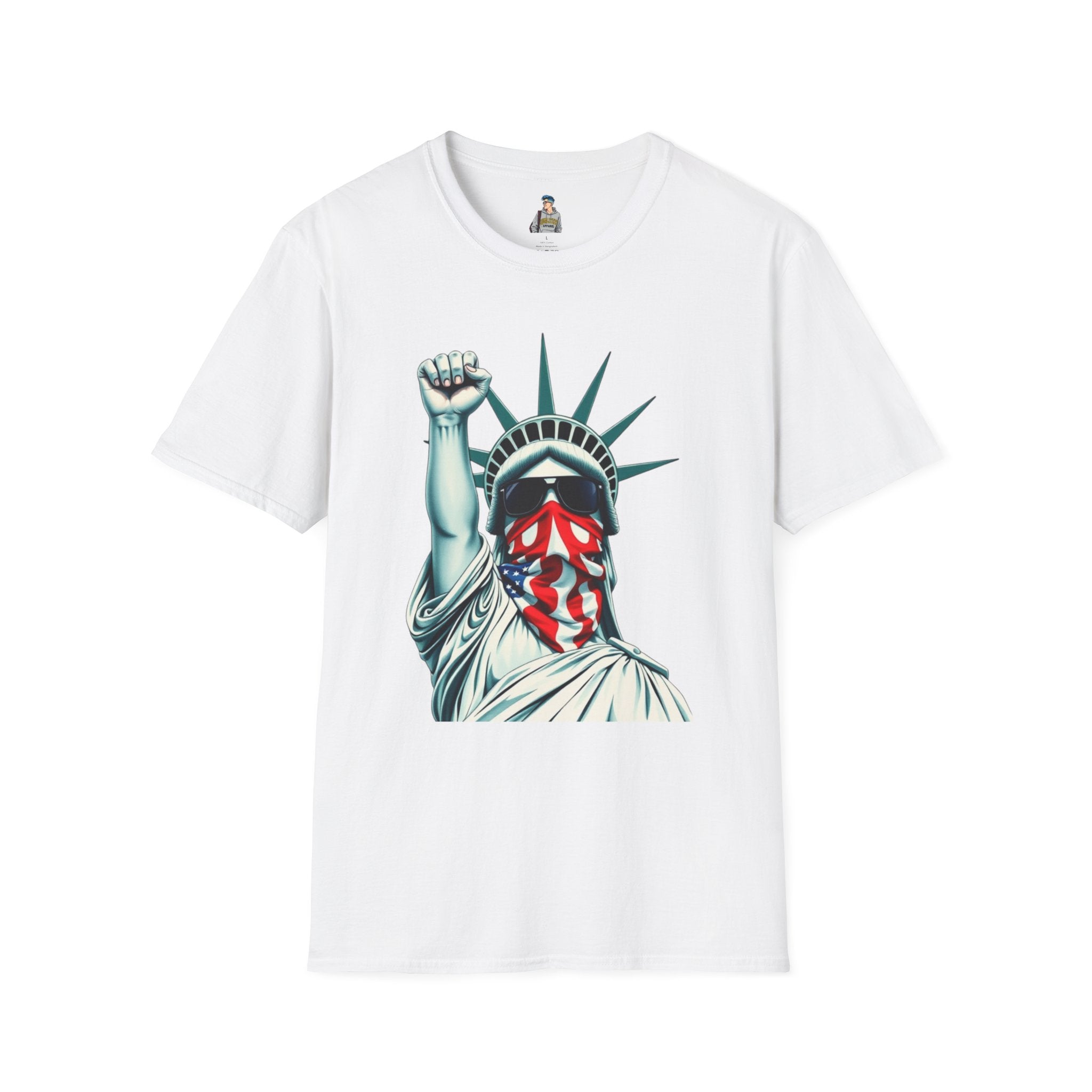 Resist - Patriotic Statue of Liberty T-Shirt - Unisex Softstyle Tee