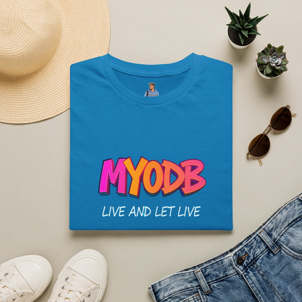 MYODB Live and Let Live T-Shirt | Unisex Softstyle Tee | Casual Streetwear