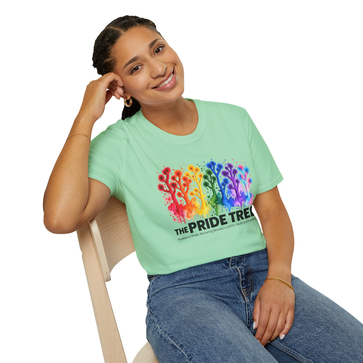 Pride Tree Las Vegas T-Shirt - Black Text