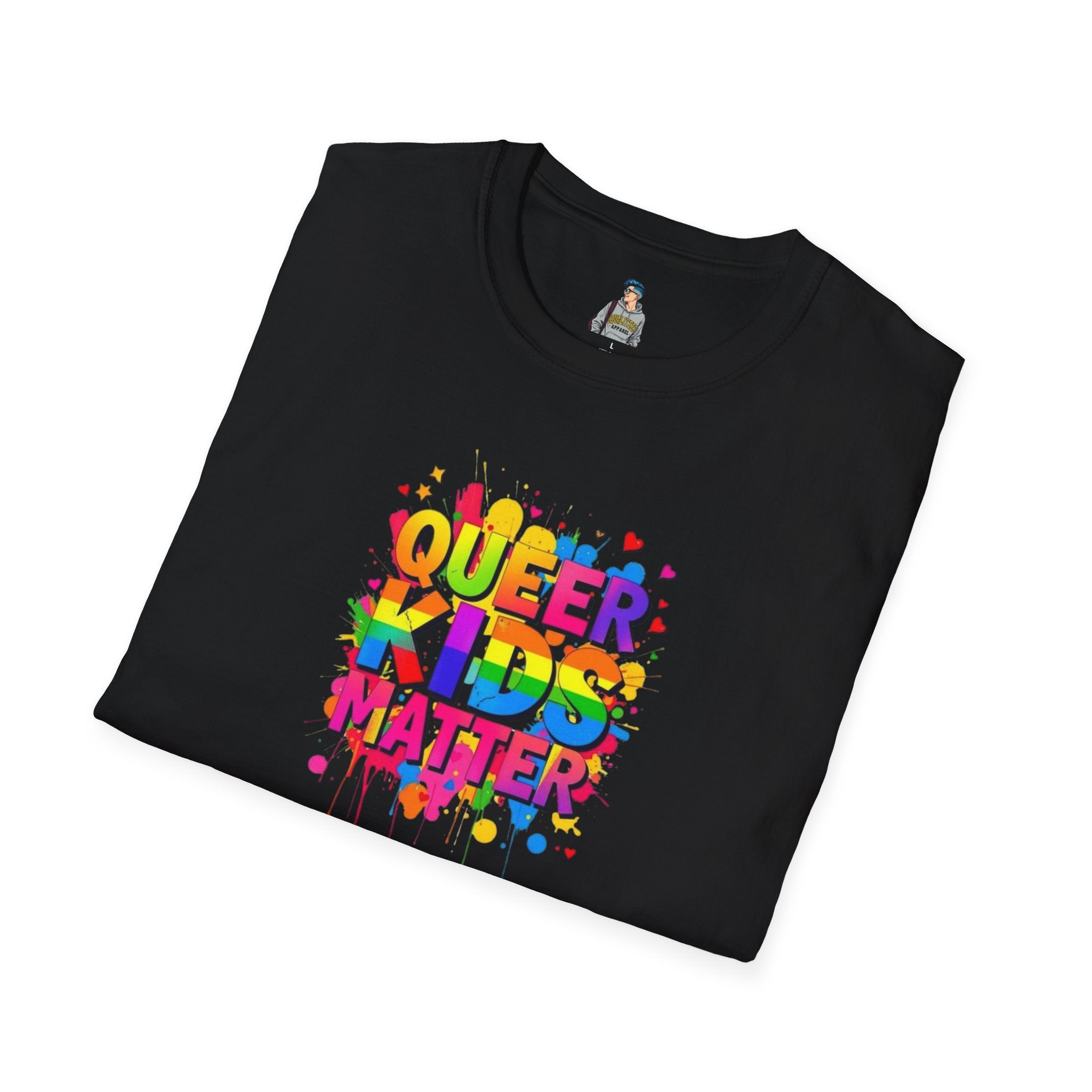 Queer Kids Matter Unisex Softstyle T-Shirt - Celebrate Inclusivity & Pride