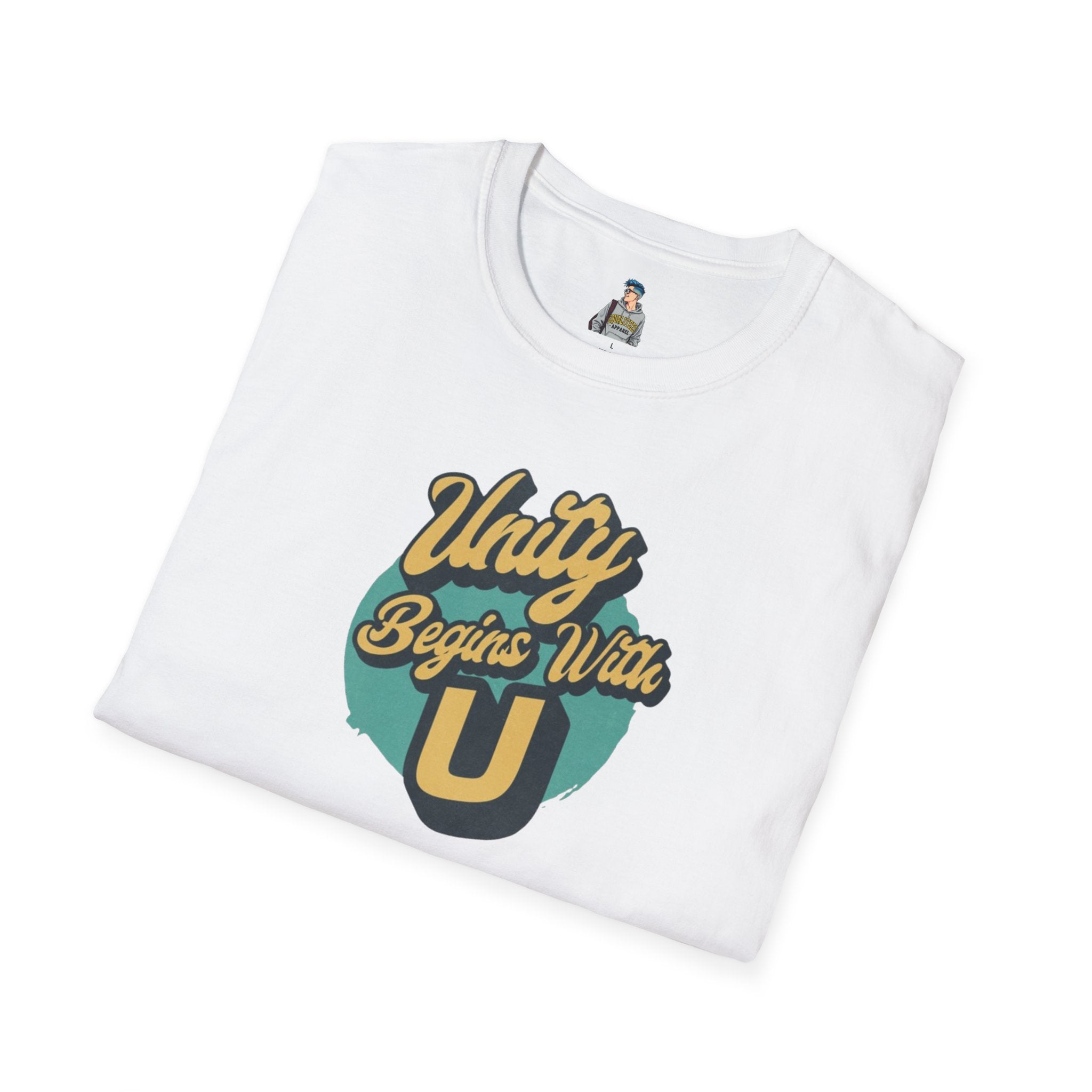 Unity Begins With U Unisex Softstyle T-Shirt
