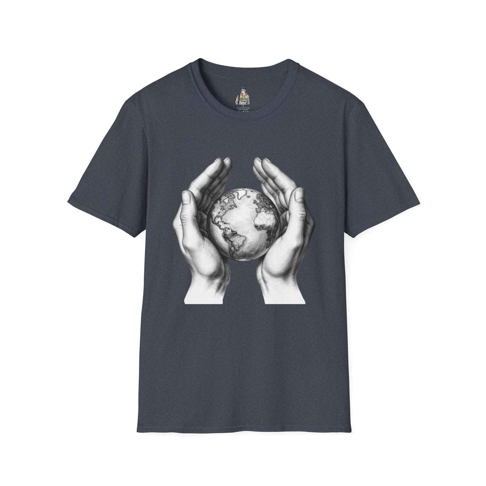 Earth in Your Hands T-Shirt — Protect the Planet Graphic Tee