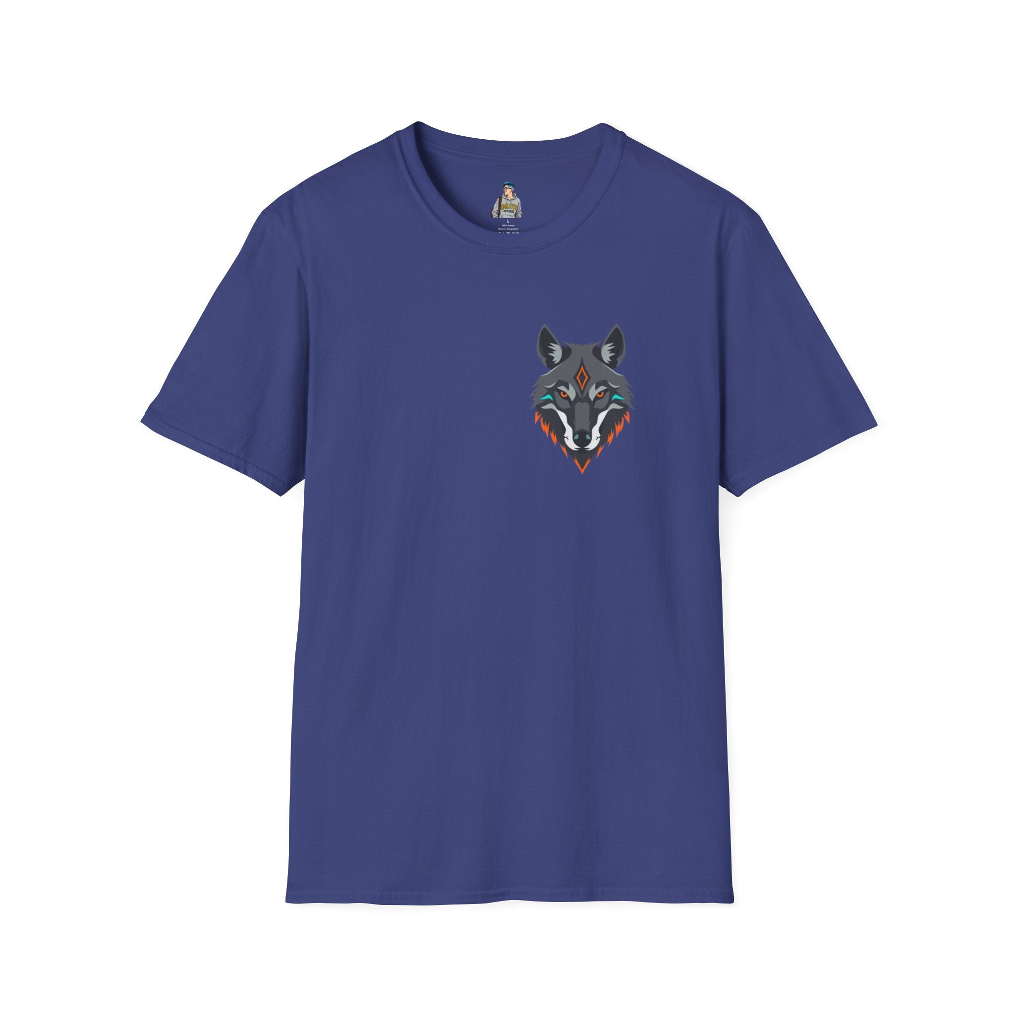 Mystical Wolf Design Unisex Softstyle T-shirt