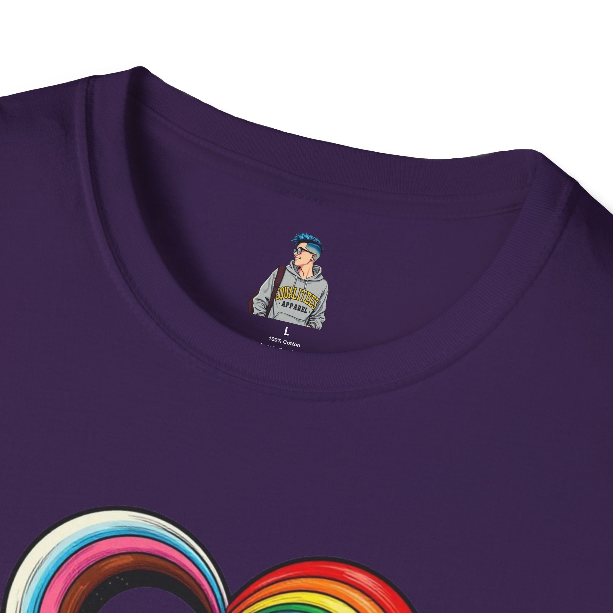 Let Your Love Flow Rainbow Heart T-Shirt