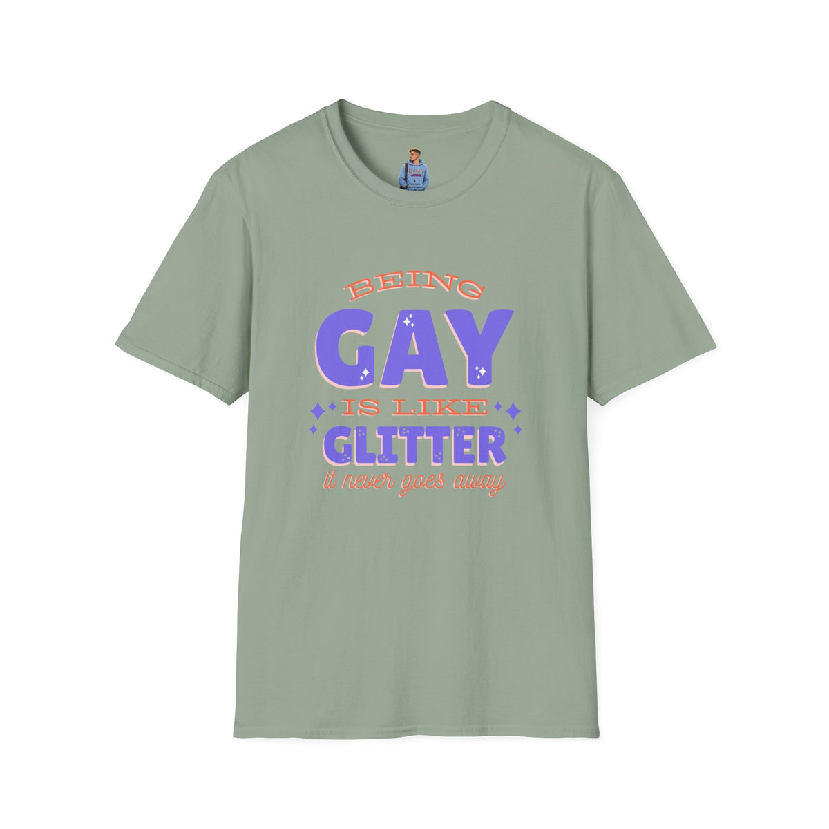 Being Gay Is Like Glitter Pride Tree Las Vegas T-Shirt