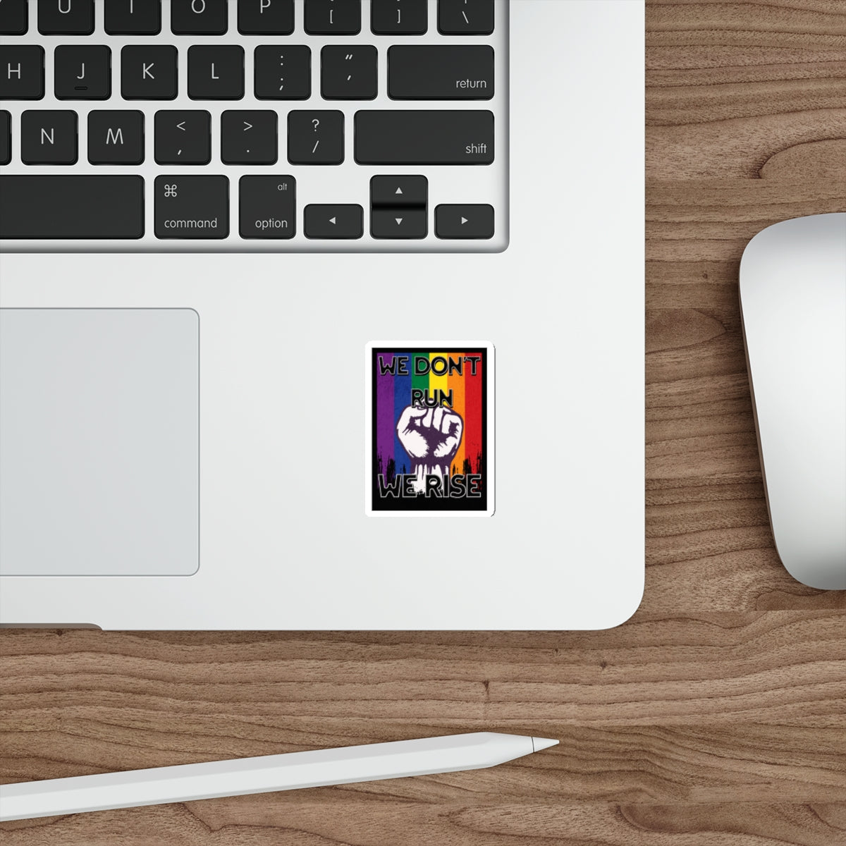 Empowerment Die-Cut Stickers | "We Don't Run, We Rise" | LGBTQ+ Pride Decals