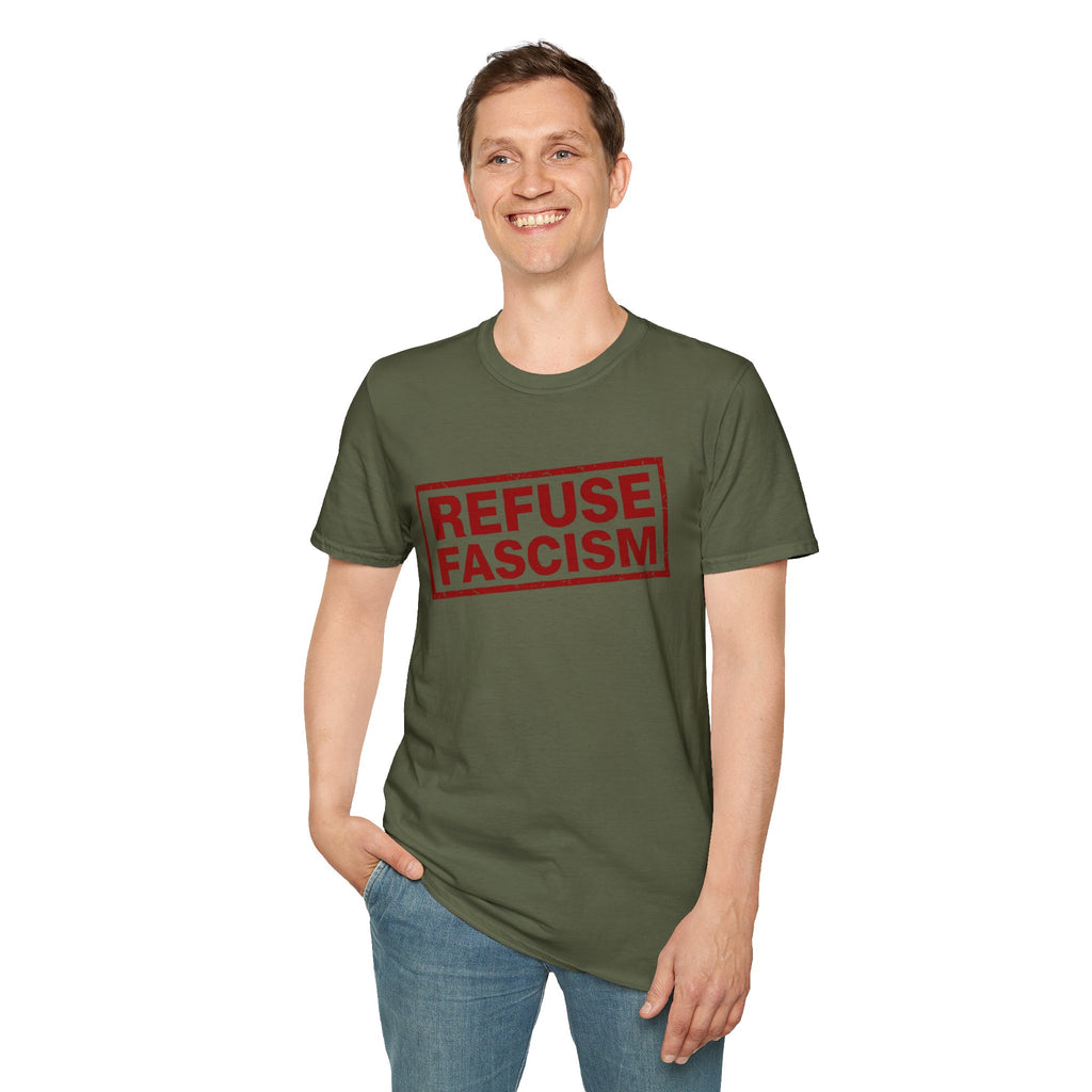 Refuse Fascism Tee — Political Protest Graphic T-Shirt