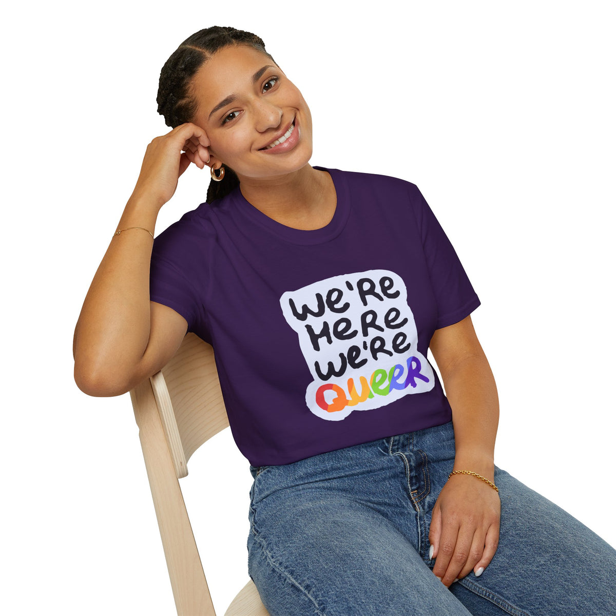 We’re Here We’re Queer Pride Tree Las Vegas T-Shirt