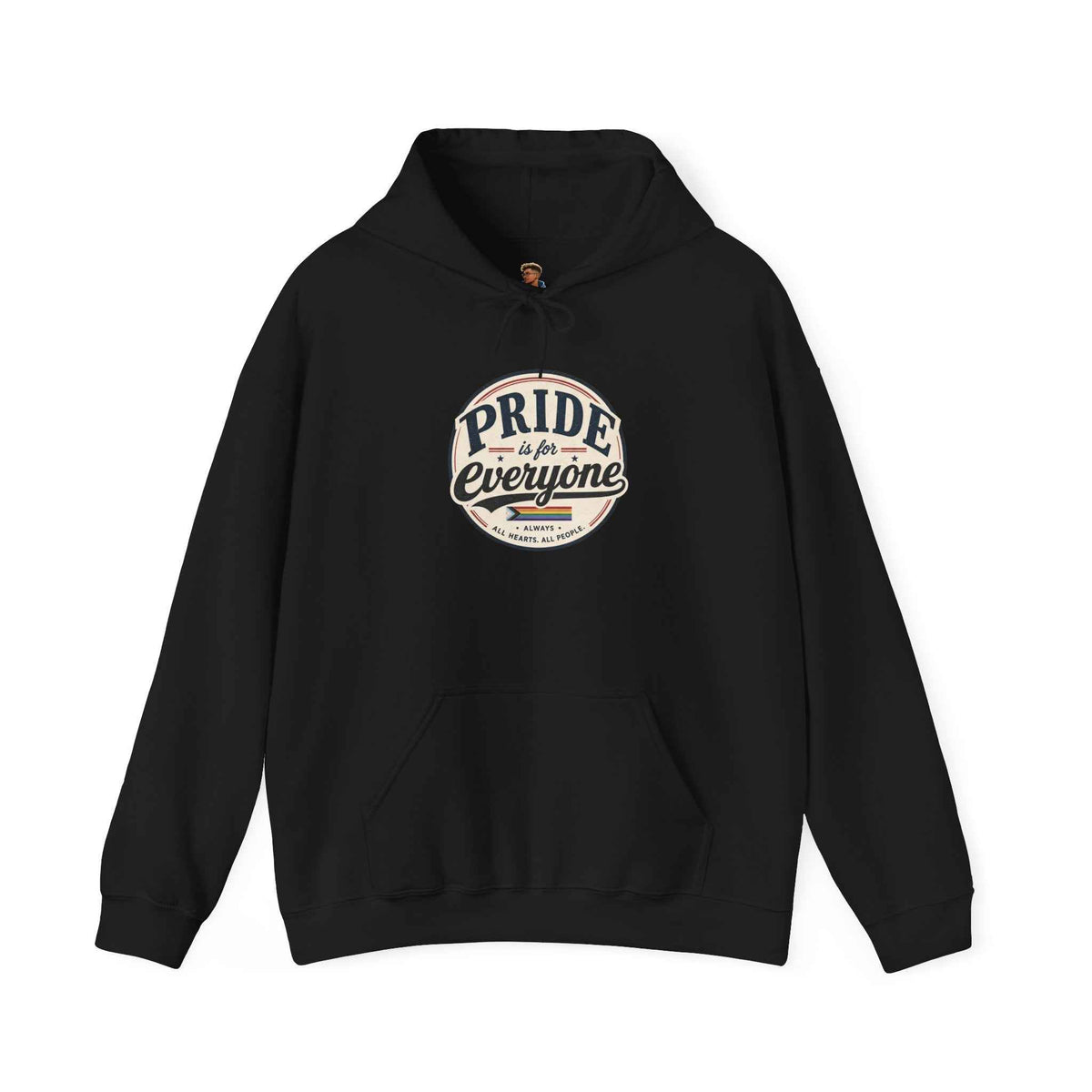 Pride Is For Everyone Pullover Hoodie — Vintage Graphic Inclusivity Sweatshirt
