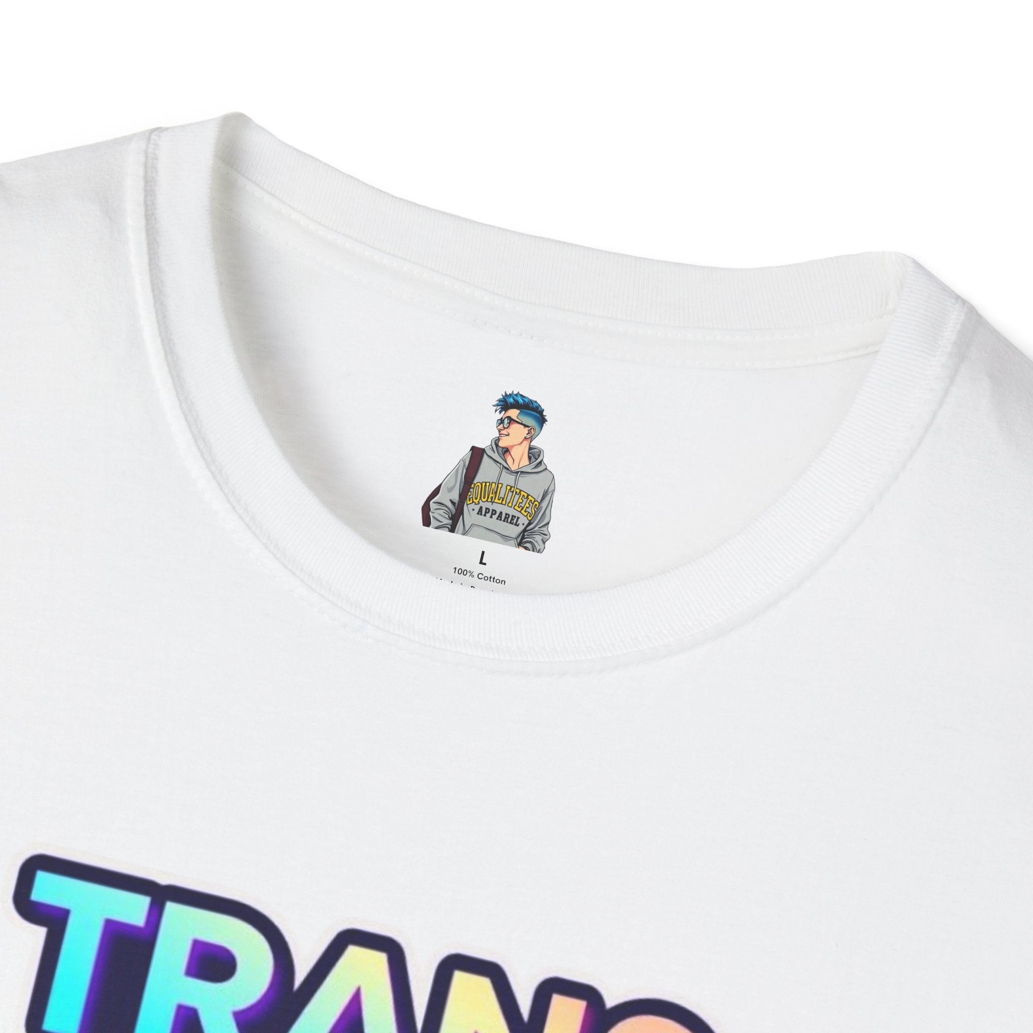 Unisex Softstyle T-Shirt - Trans Visibility Saves Lives Statement Tee