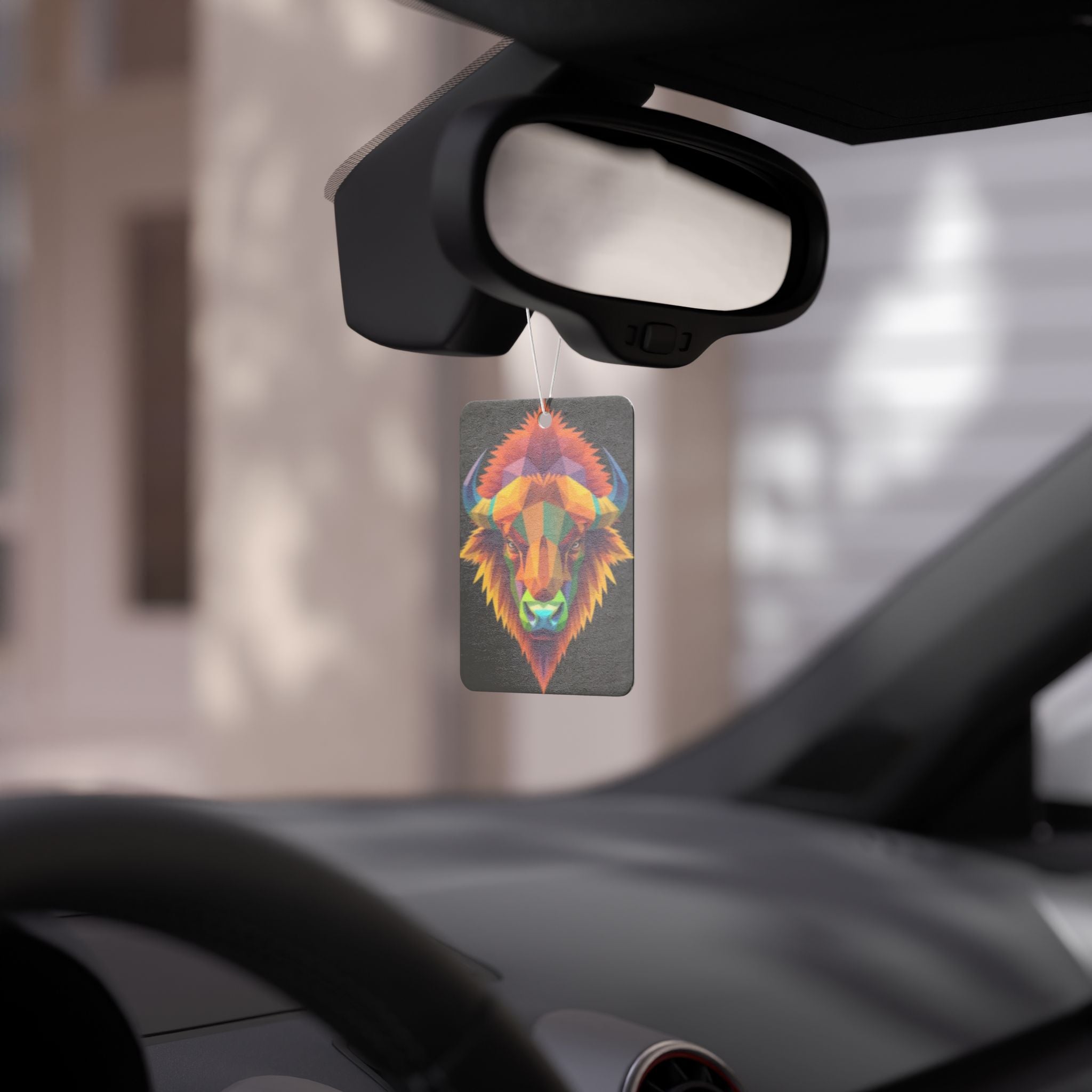 Fractal Bison Design - Car Air Freshener - Eclectic and Aromatic