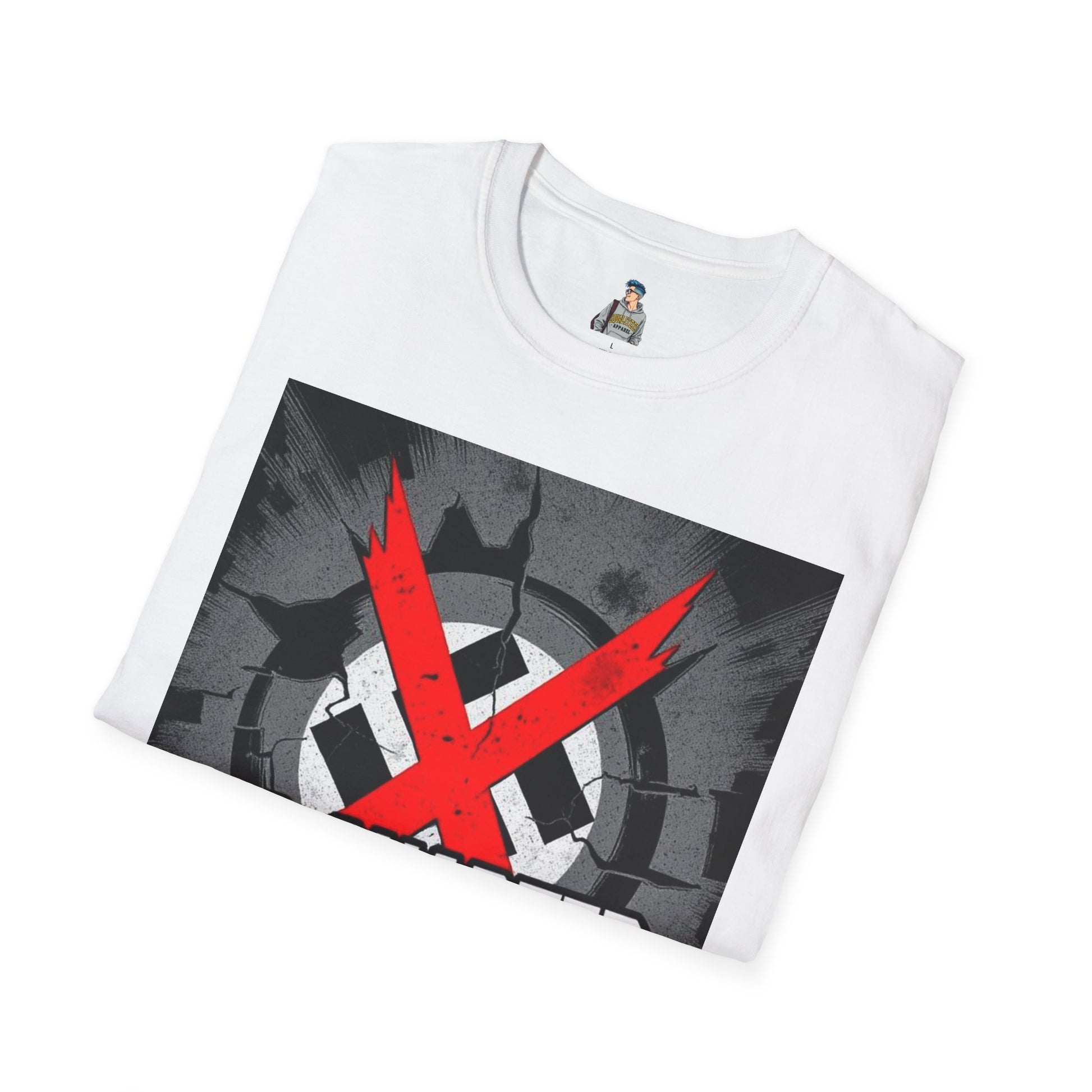 Unisex Softstyle T-Shirt - No Quarter for Fascists Graphic Tee
