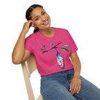 Trans Caterpillar to Butterfly Transformation T-Shirt, Unisex Graphic T-Shirt