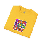 Queer Youth Exist T-Shirt | Unisex Softstyle Tee for Pride Events & Everyday Wear