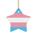 Transgender Pride Ceramic Ornament - 4 shapes