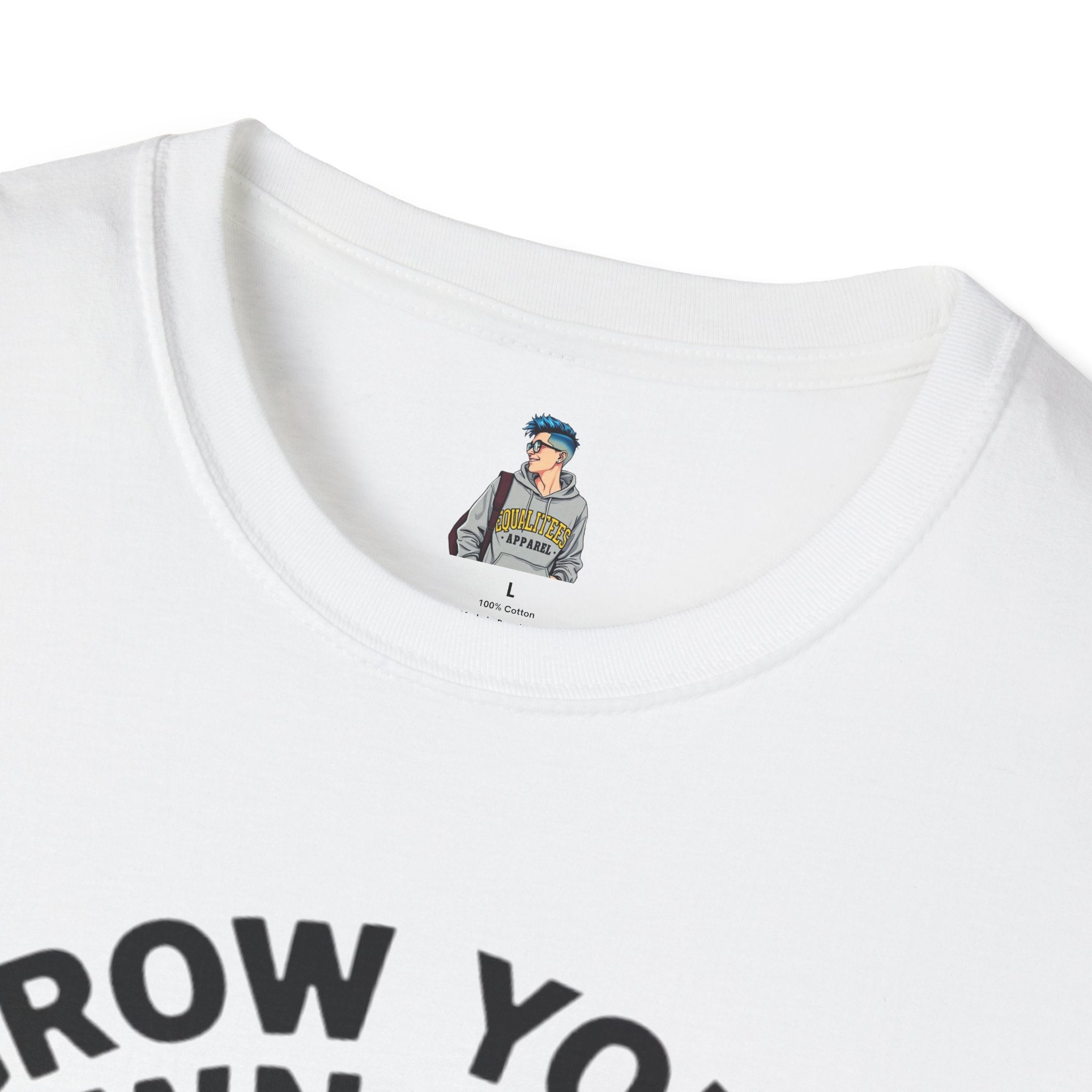 Unisex Softstyle T-Shirt - 'Grow Your Own Way' Floral Design for Queer Pride