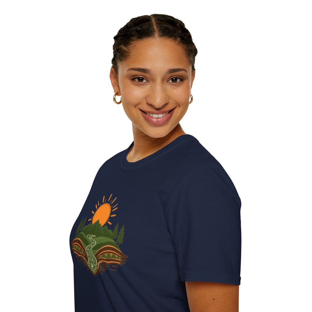 Mountain Scene Unisex Softstyle T-shirt