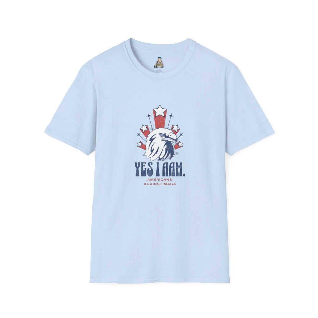 Americans Against MAGA Red Patriots Unisex Softstyle T-Shirt
